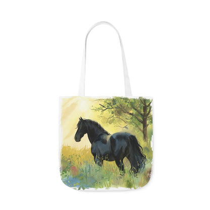 Horse #4 Polyester Canvas Tote Bag (AOP)