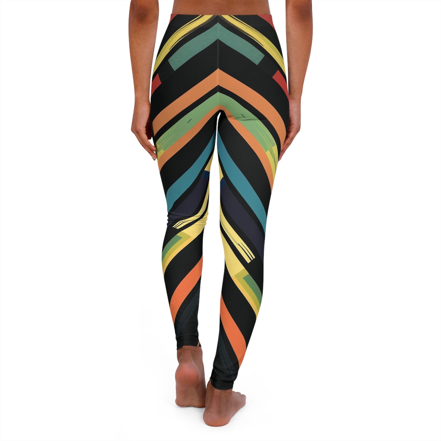 Stripes - Women's Casual Spandex Leggings - UK, USA, AUS