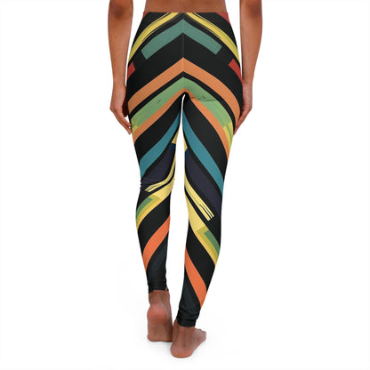 Stripes - Women's Casual Spandex Leggings - UK, USA, AUS