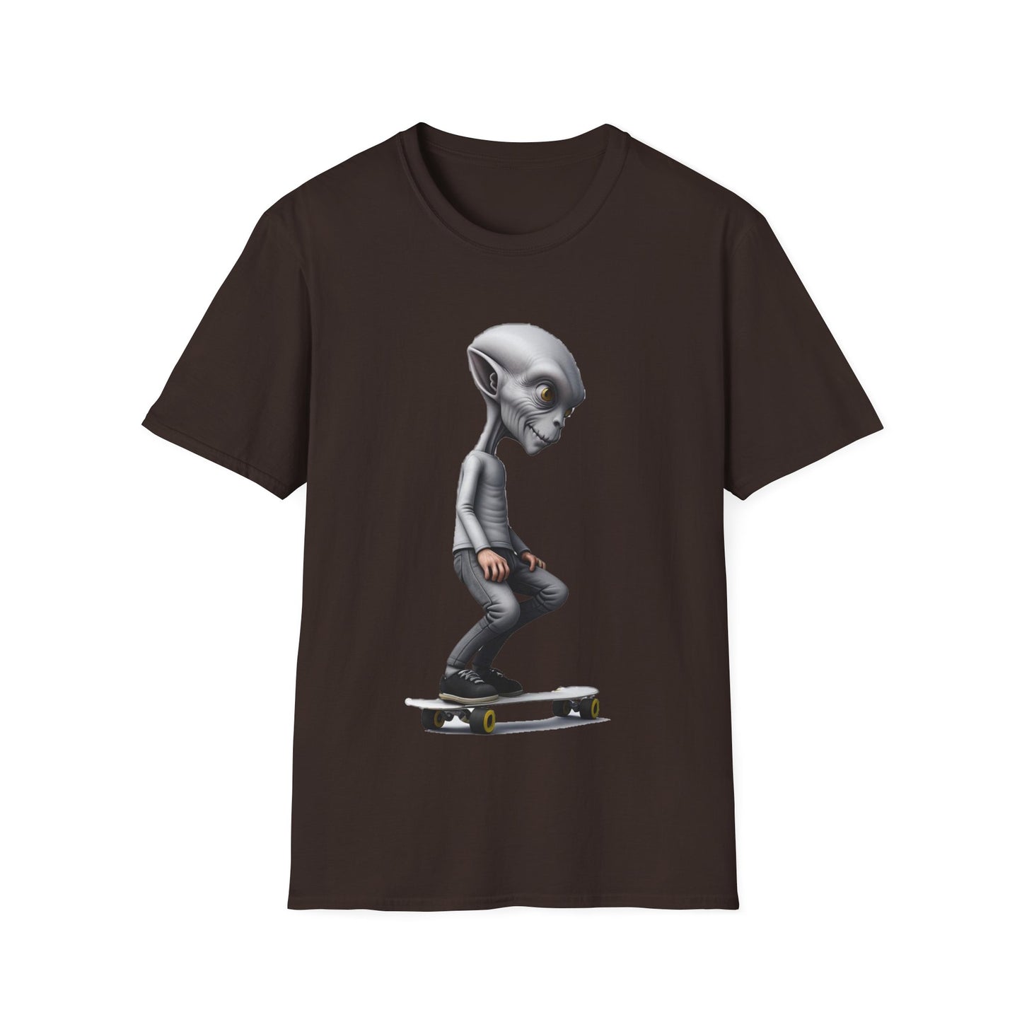 Alien Skater - Unisex Softstyle T-Shirt - UK