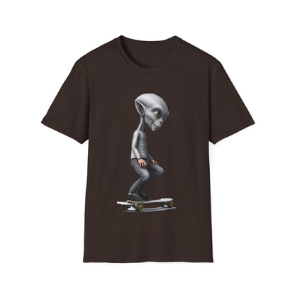Alien Skater - Unisex Softstyle T-Shirt - UK