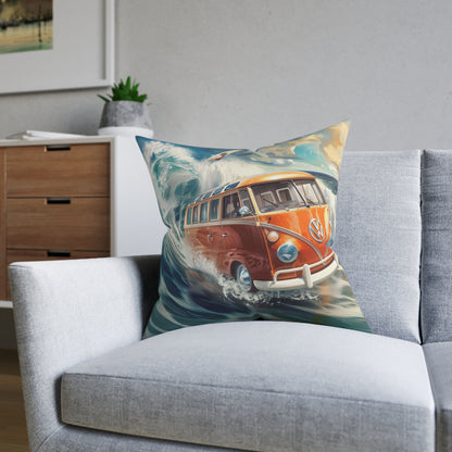 VW Surf Wagon - Square Pillow - UK