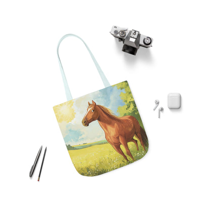 Horse #1 Polyester Canvas Tote Bag (AOP)