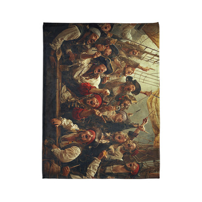 Pirate Party Soft Polyester Blanket - Cozy Throw for Nautical Enthusiasts UK