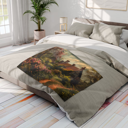 English Springtime 2 Arctic Fleece Blanket - UK, USA