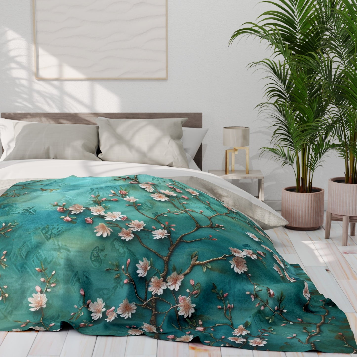Floral Arctic Fleece Blanket - UK, EU