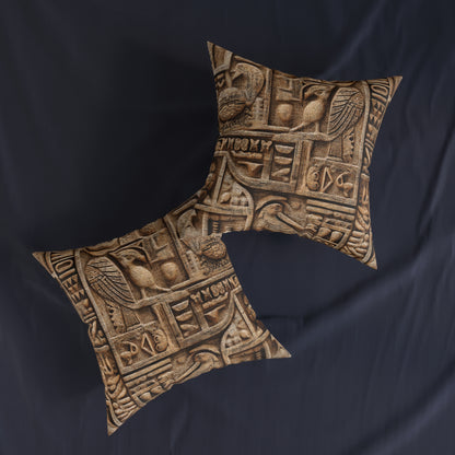 Ancient Egyptian Sandstone Love Letter - Square Pillow - UK