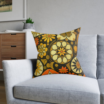 1960's Retro 3 - Square Pillow - UK
