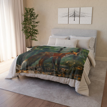 Fox Blanket - Soft Polyester Blanket