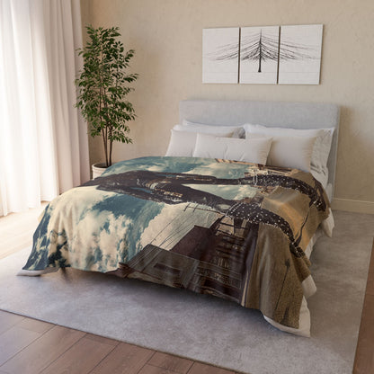 Cyber Cowboy - Soft Polyester Blanket UK