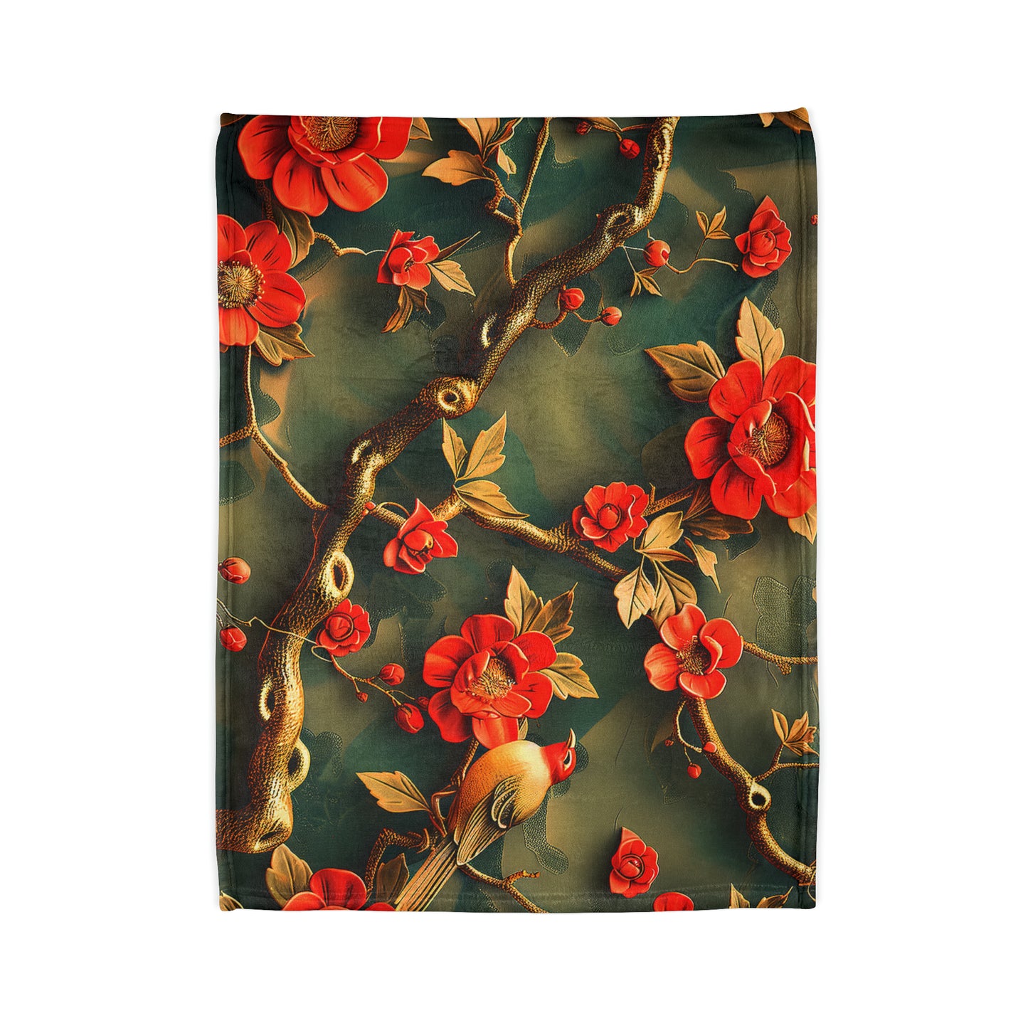 Chinoiserie #2 - Soft Polyester Blanket