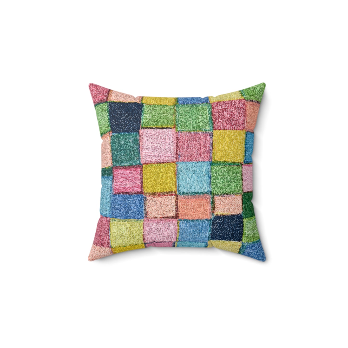 Patchwork 1 - Spun Polyester Square Pillow - USA