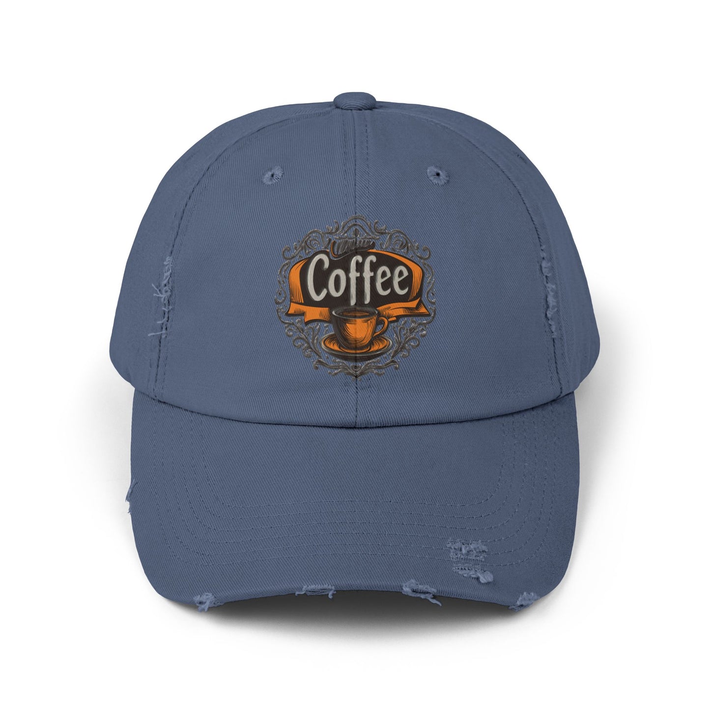 Vintage Style Hat 4 for Coffee Lovers - Unisex Distressed Coffee Cap - USA