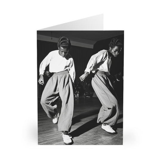 Northern Soul Dancers - Blank Card (5 Pack) UK