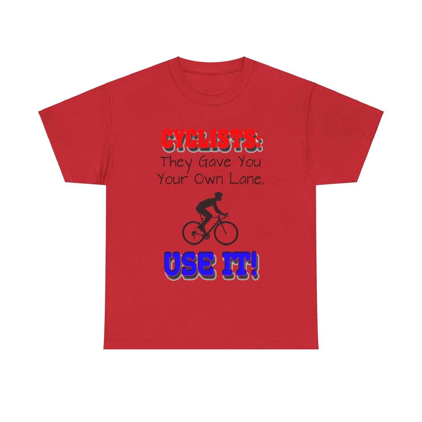 Cyclists 1 - Unisex Heavy Cotton Tee - UK