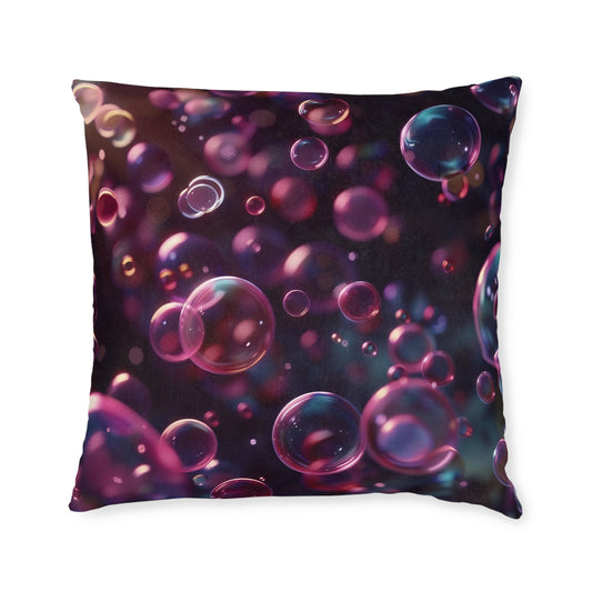 Blackcurrant Bubbles - Square Pillow - UK