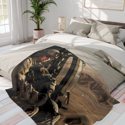 Black Hawk 5 Arctic Fleece Blanket - USA