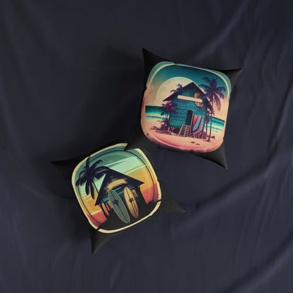 Surf Shack - Square Pillow - UK