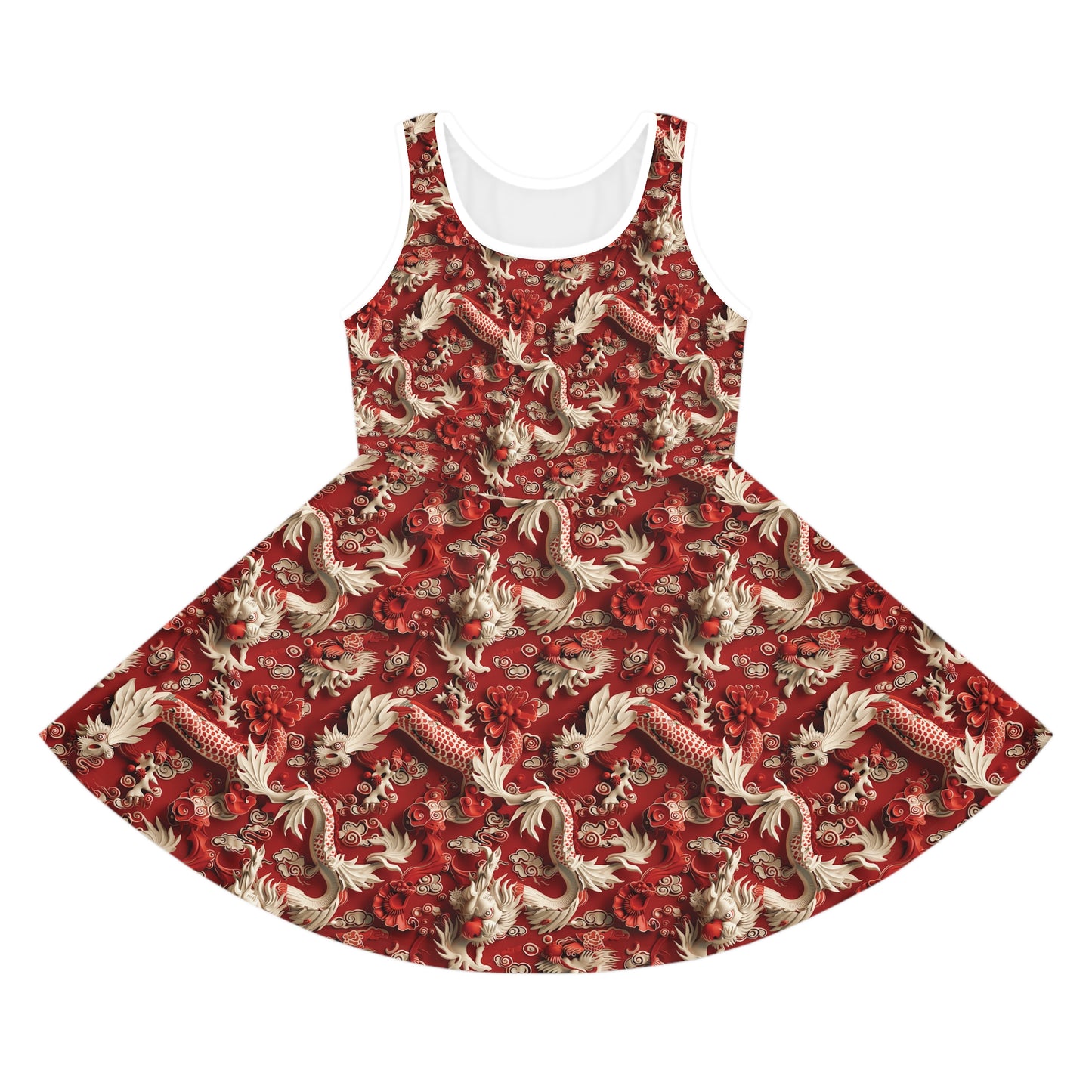 Red Mandarin - Girls' Sleeveless Sundress - China Only