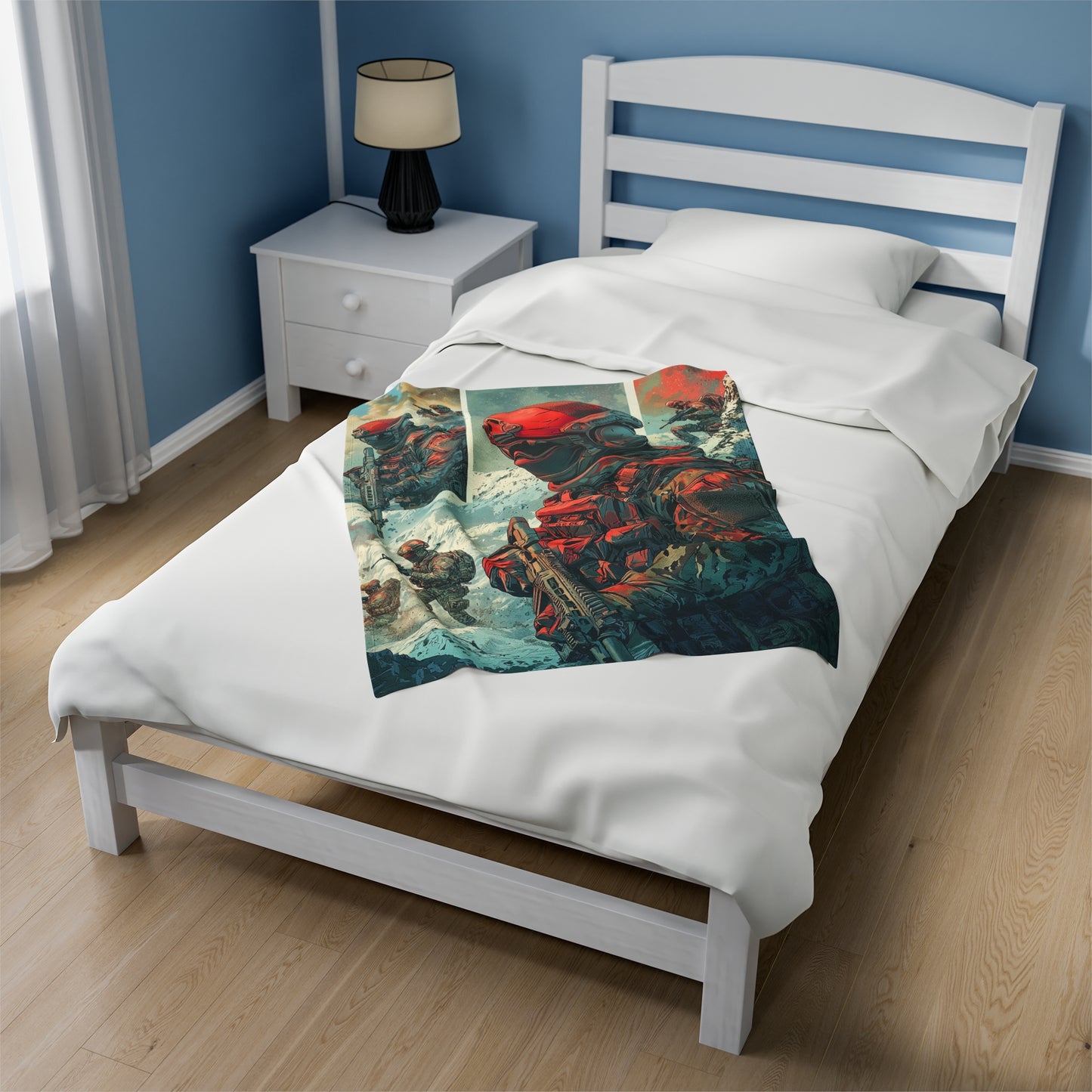 Special Forces Comic Cover 4 - Velveteen Plush Blanket USA