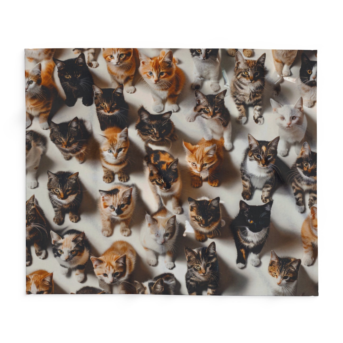 Cats Dinnertime Arctic Fleece Blanket - UK, USA
