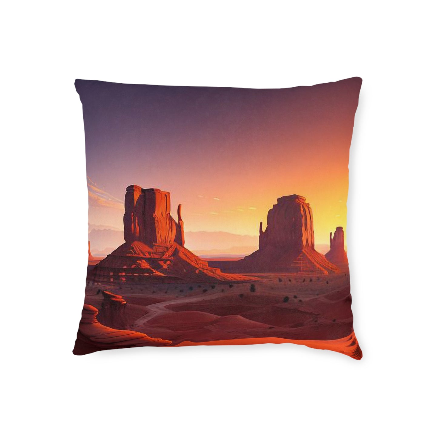 Monument Valley - Square Pillow - UK