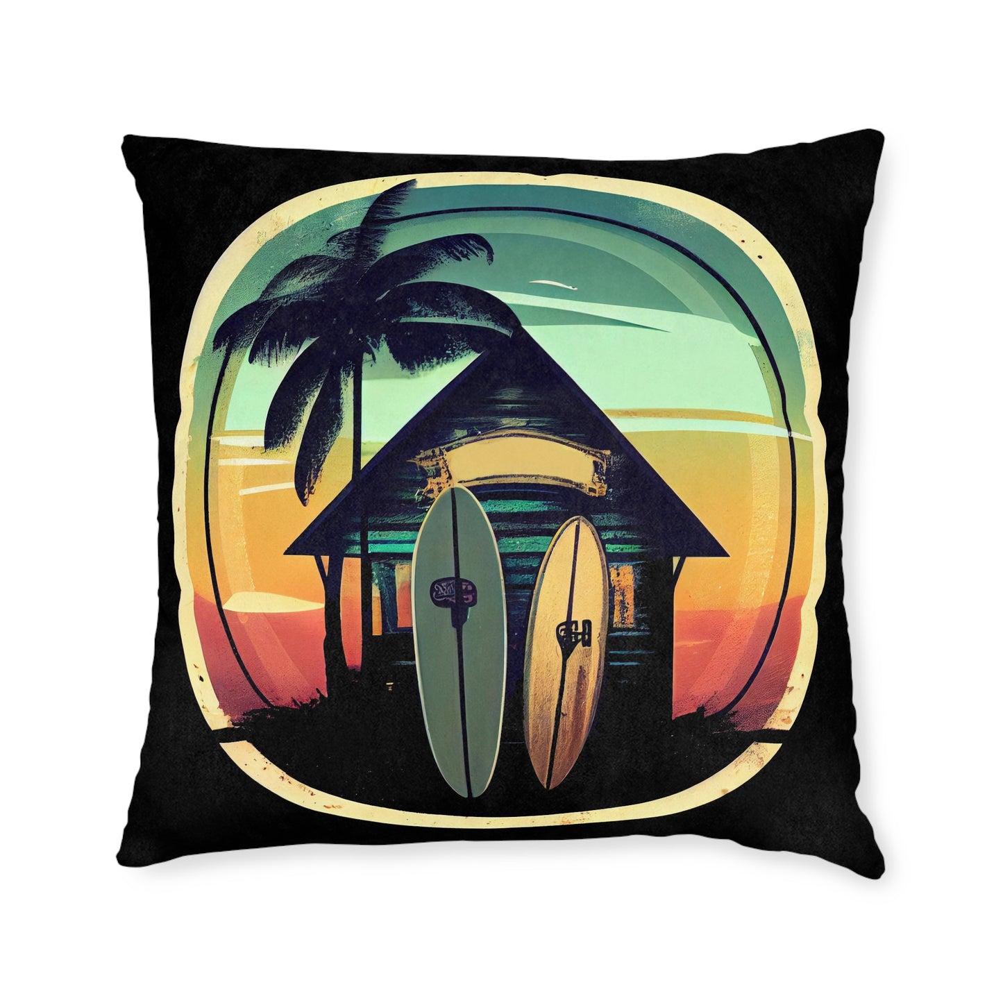 Surf Shack - Square Pillow - UK