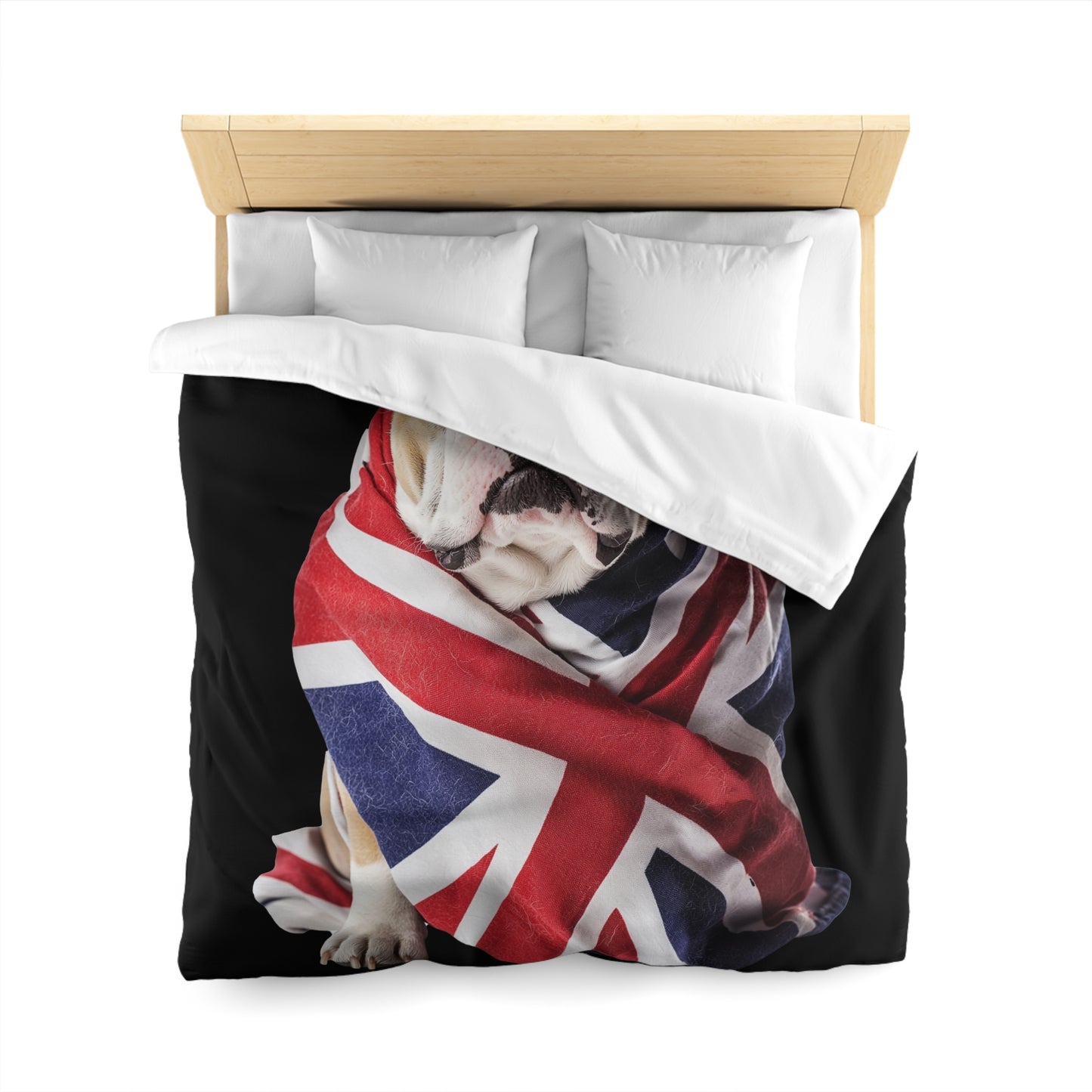 British Bulldog - Microfiber Duvet Cover USA and UK