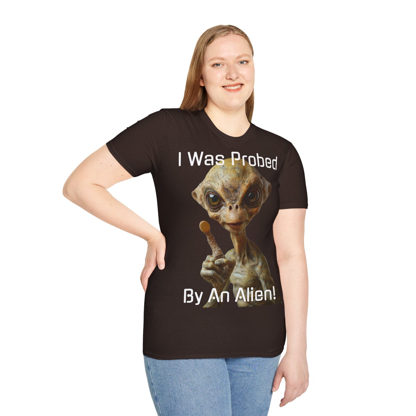 Probed by an Alien - Softstyle T-Shirt  -   UK