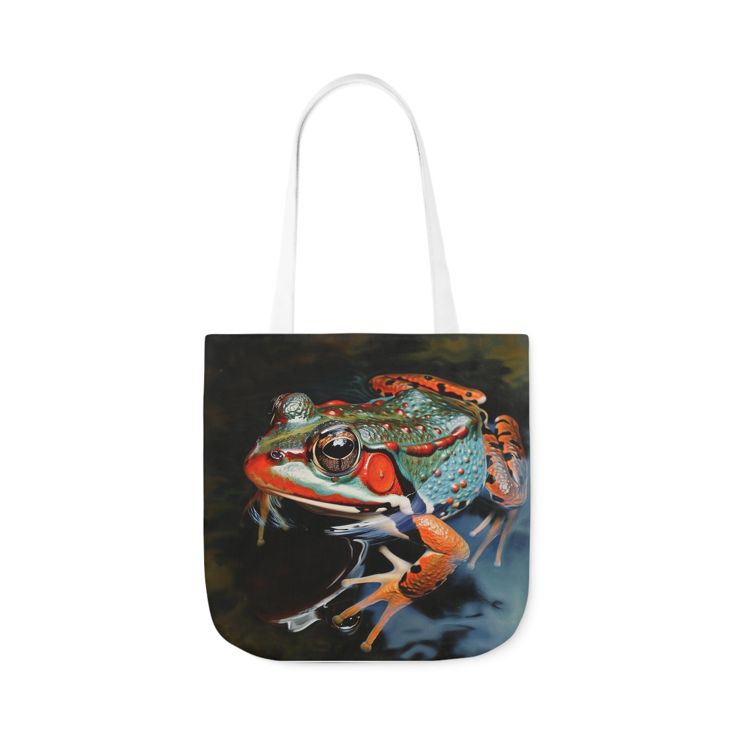 Frog - Polyester Canvas Tote Bag (AOP)