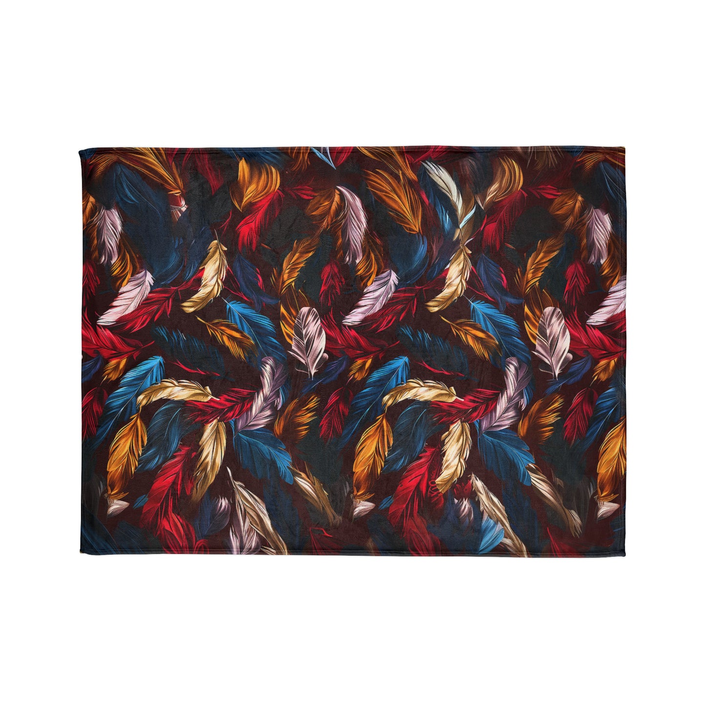 Chinoiseries Feathers - Soft Polyester Blanket