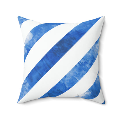 Ice Blue Popsicle - Spun Polyester Square Pillow - USA