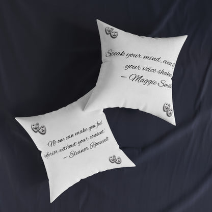 Famous Quotes - Square Pillow UK