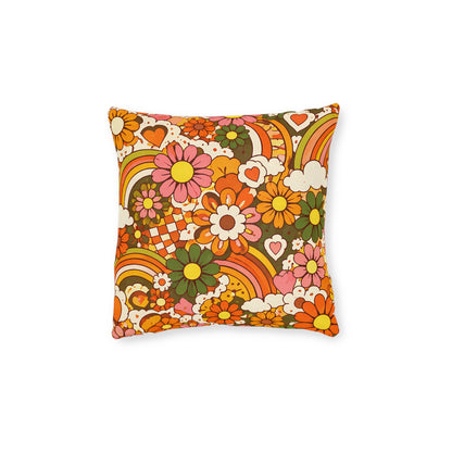 1970s Flashback 2 Square Cushion - UK