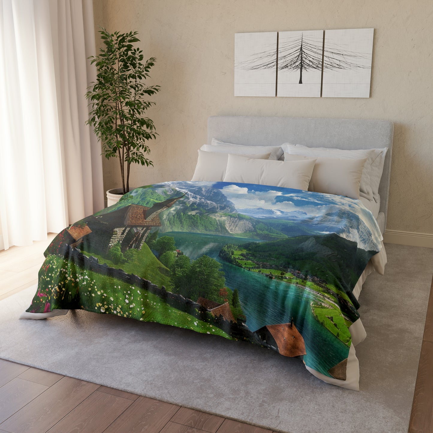 Swiss Beauty #2 Soft Polyester Blanket