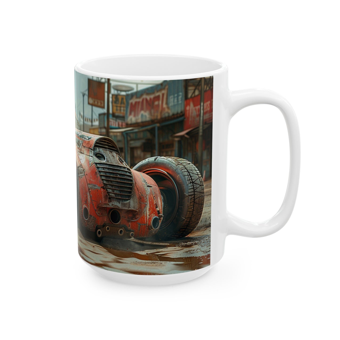 Car 1 Ceramic Mug, (11oz, 15oz) - USA