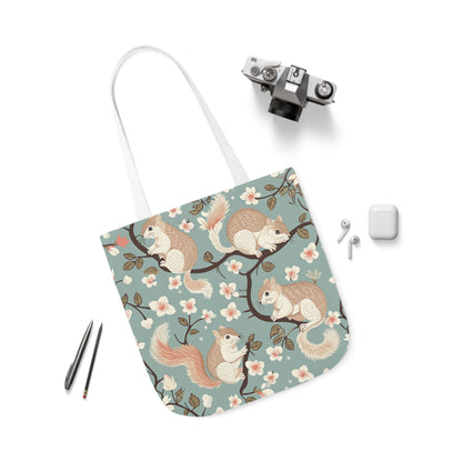 Squirrel Polyester Canvas Tote Bag (AOP)