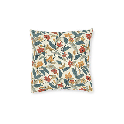 Botanical Floral Square Pillow - Cosy Home Decor - UK
