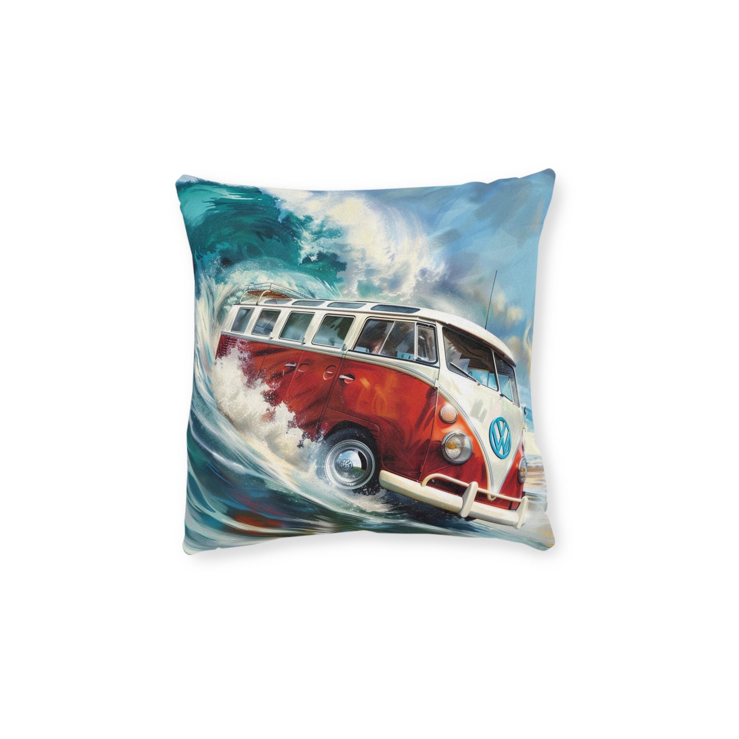 VW Surf Wagon - Square Pillow - UK