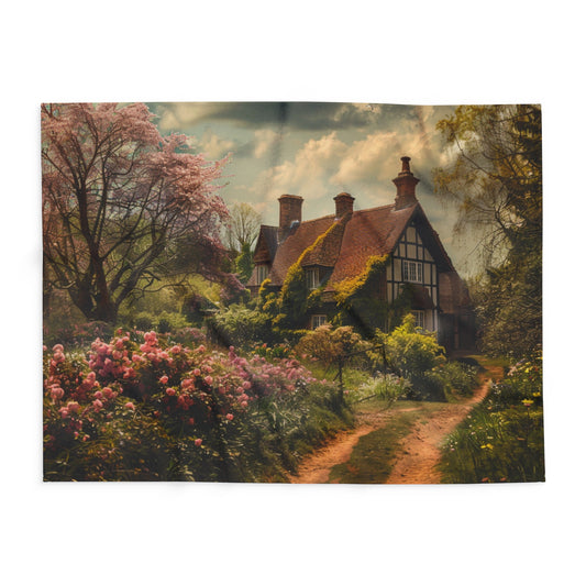 English Springtime 2 Arctic Fleece Blanket - UK, USA