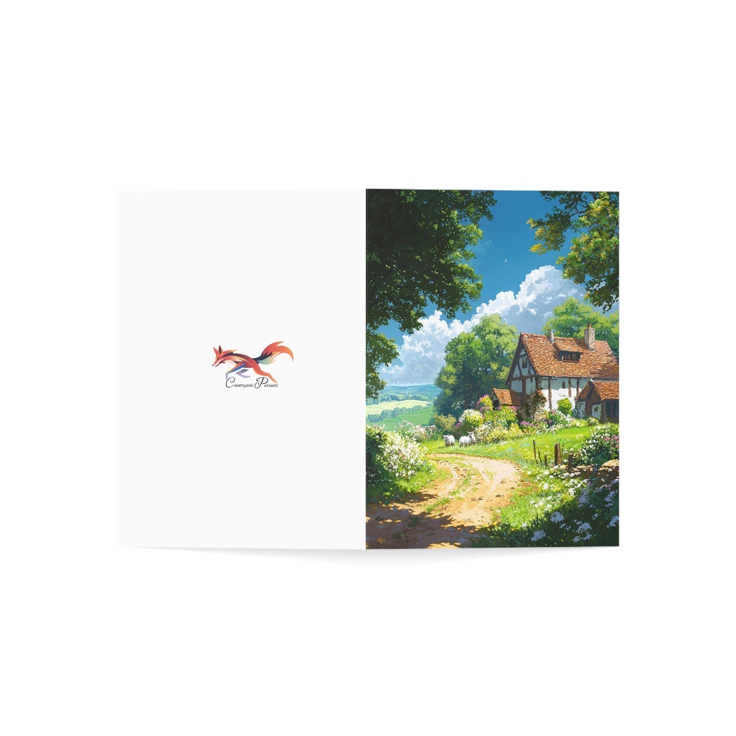 Pretty English Countryside 4 - Greeting Cards - Set of 1, 10, 30, or 50pcs for All Occasions - USA