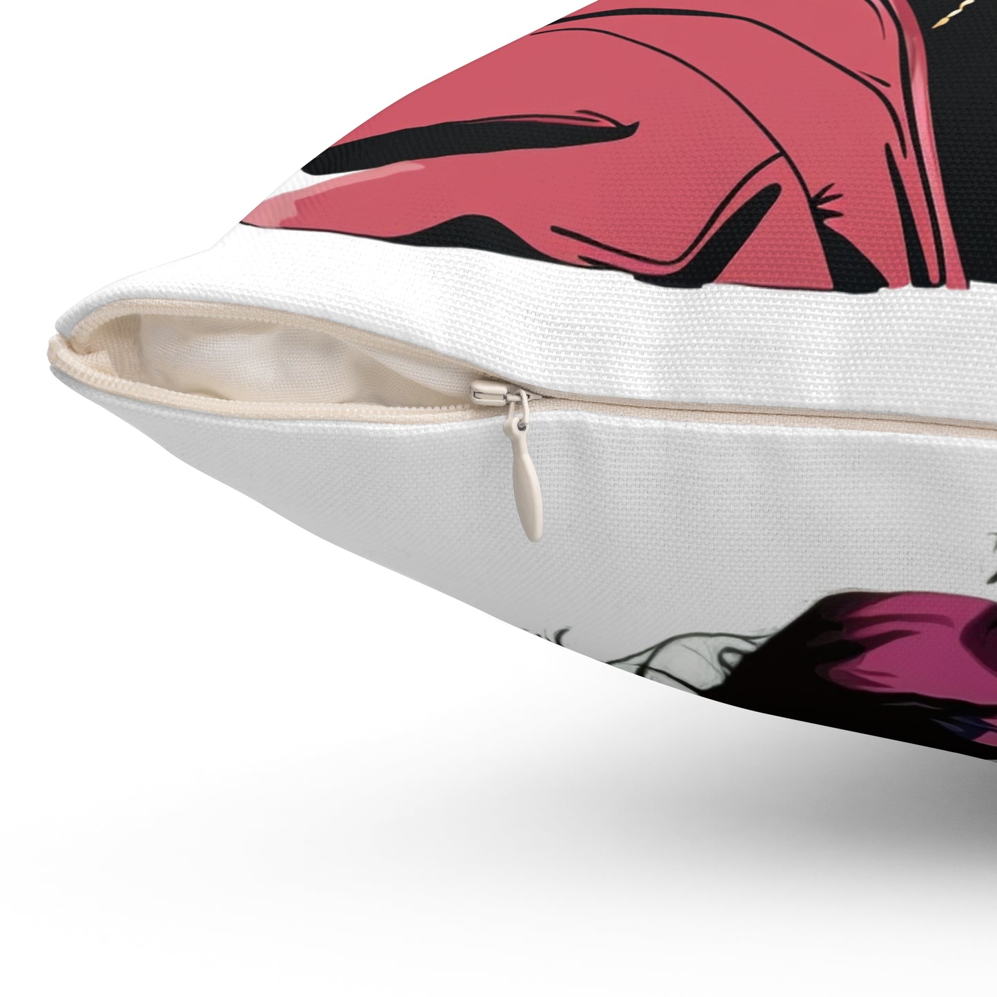 Elvis and Amy - Spun Polyester Square Pillow - USA