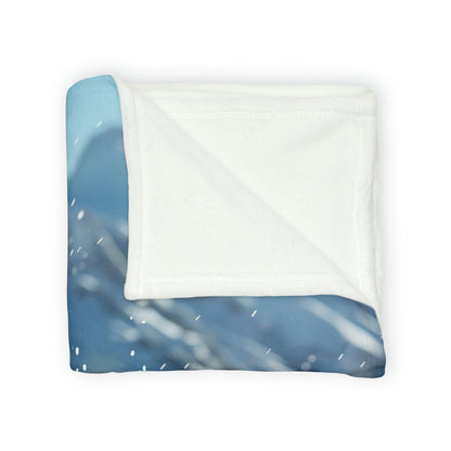 Downhill Skier #4 - Soft Polyester Blanket