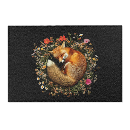 Cozy Fox Area Rug - Nature-Inspired Home Decor for Animal Lovers USA
