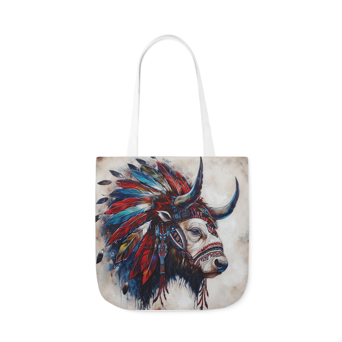 Native American Art #3 - Polyester Canvas Tote Bag (AOP)