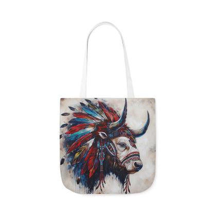 Native American Art #3 - Polyester Canvas Tote Bag (AOP)