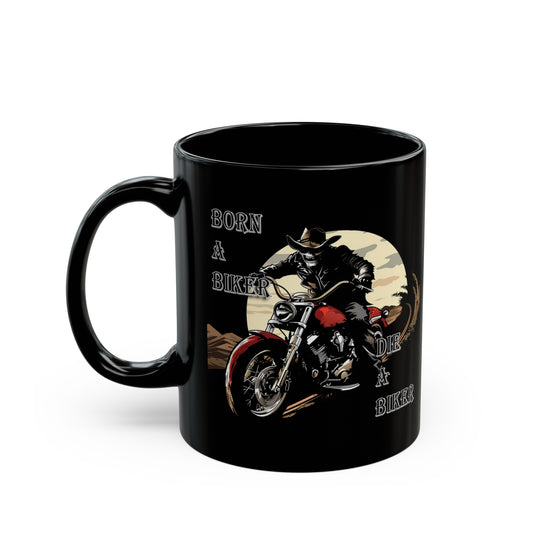 Biker #4 - Black Mug (11oz)  UK