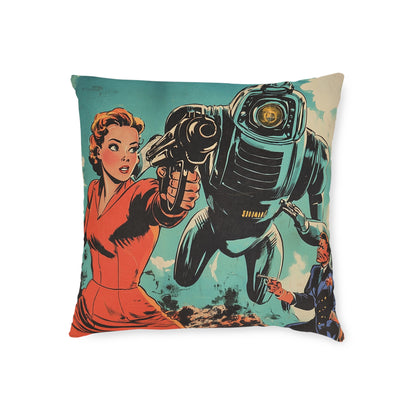 1950's Space Comic 2 - Square Cushion - Space Home Decor UK