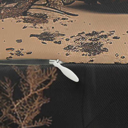 Crow - Spun Polyester Lumbar Pillow - USA