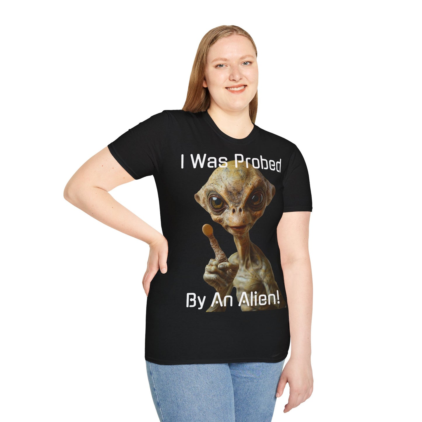 Probed by an Alien - Softstyle T-Shirt  -   UK